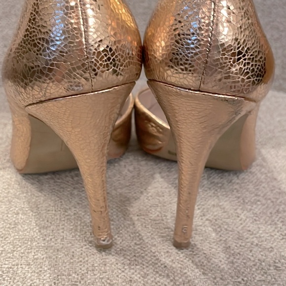 Vince Camuto rose gold shattered metallic Halona pumps size 7.5 - Picture 5 of 15